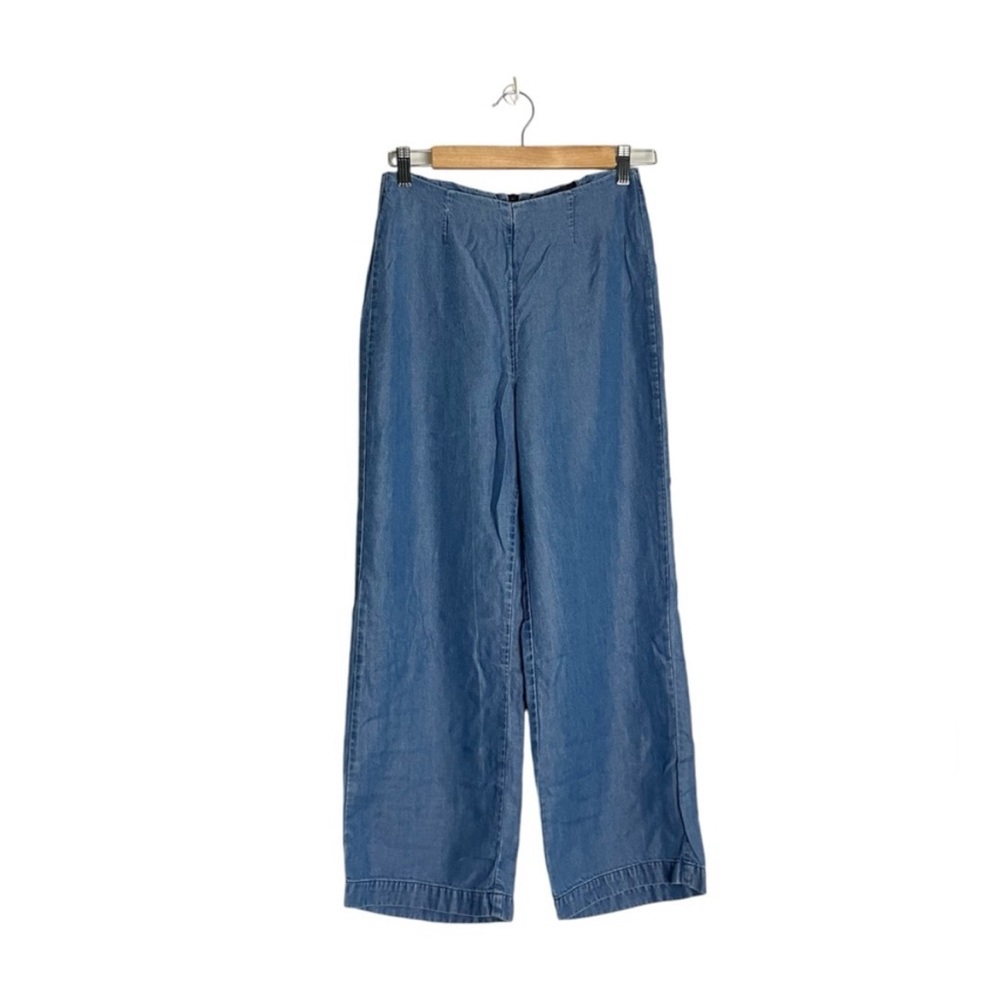 Reformation Blue "Clover" Pants/Slacks - Picture 3 of 9